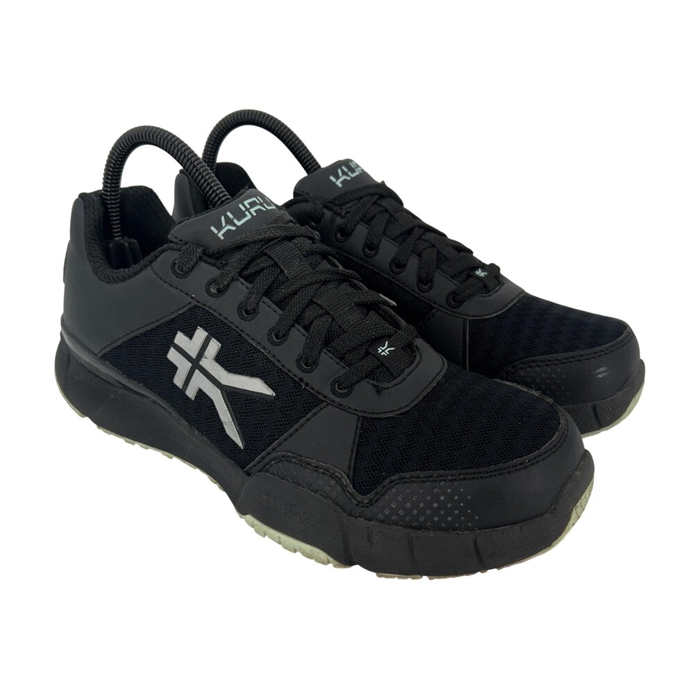 KURU Shoes Womens Size 7.5 Quantum Black Mesh Walking Comfort Athletic Sneakers